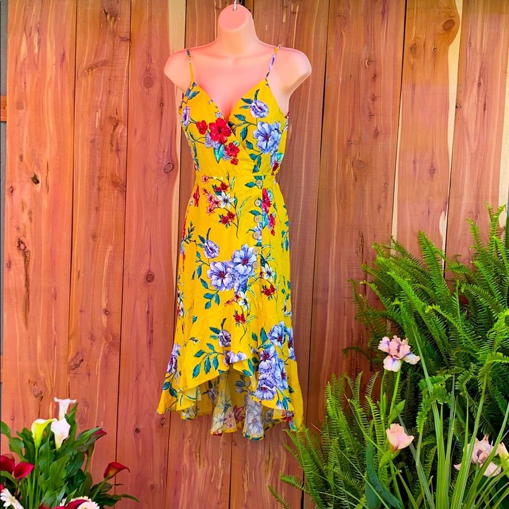 Yellow flower dress